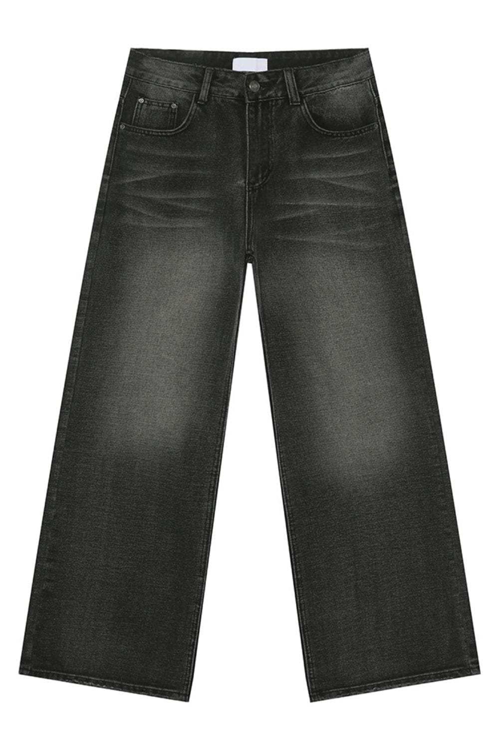 Wide Leg Pocketed Jeans - Trendsi - Flyclothing LLC
