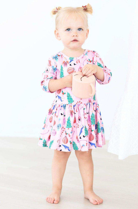 Sugarplum Fairy 3/4 Sleeve Twirl Bodysuit - Mila & Rose ® - Flyclothing LLC