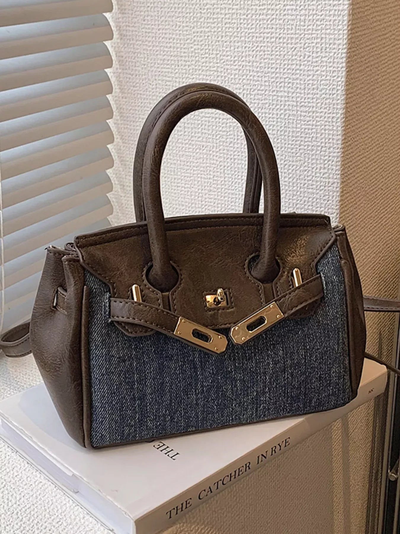 Top Handle Crossbody Bag - Trendsi - Flyclothing LLC