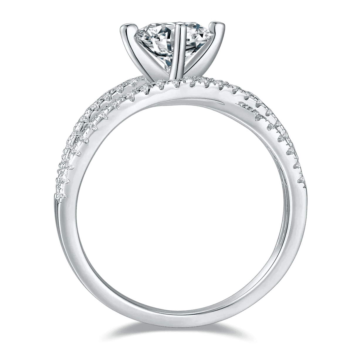 1 Carat Moissanite 925 Sterling Silver Ring - Trendsi - Flyclothing LLC