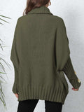Turtleneck Long Sleeve Sweater - Trendsi - Flyclothing LLC