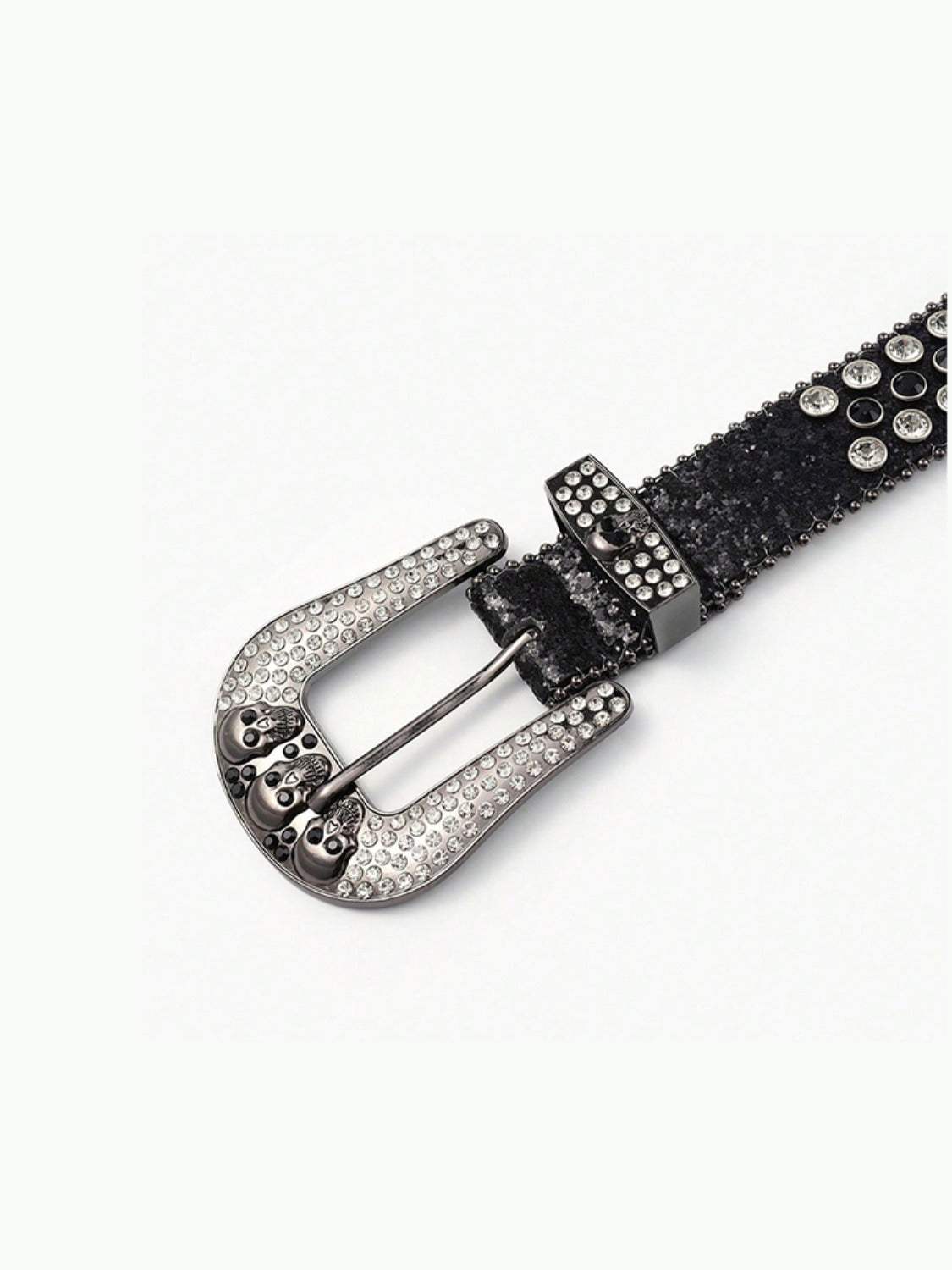 PU Leather Skull Belt - Trendsi - Flyclothing LLC