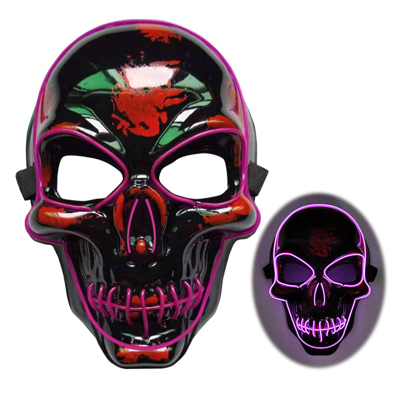 Halloween Skeleton Mask LED Glow Scary Mask - My Store - Flyclothing LLC