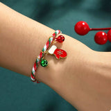 Christmas Charm Braided Rope Bracelet - Trendsi - Flyclothing LLC
