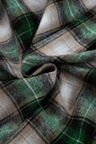 Drawstring Pocketed Plaid Hooded Jacket - Trendsi - Flyclothing LLC