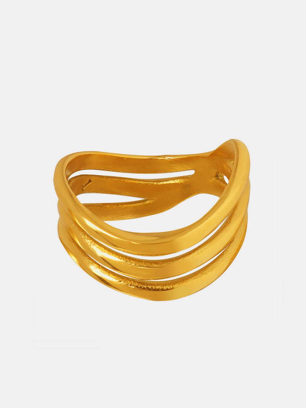Titanium Steel Three-Layered Ring - Trendsi - Flyclothing LLC