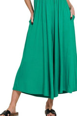 Zenana Double Layered Short Sleeve Jumpsuits - Trendsi - Flyclothing LLC