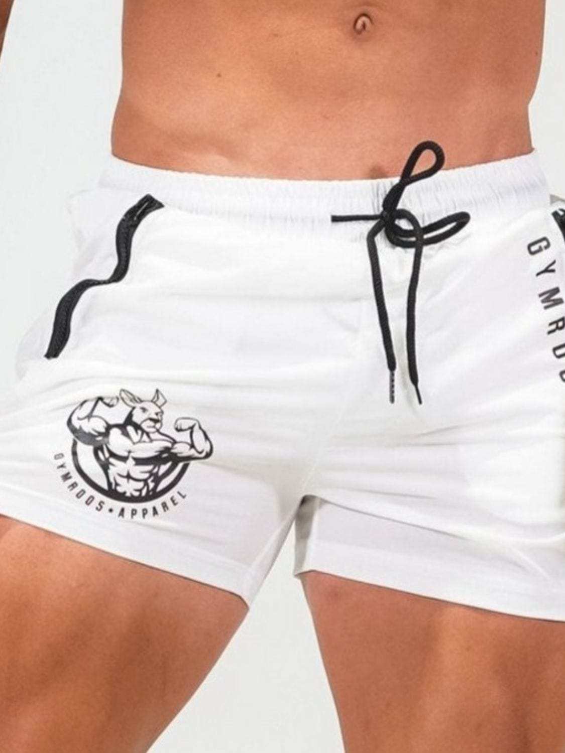 Men's Plus Size Drawstring Waist Shorts - Trendsi - Flyclothing LLC