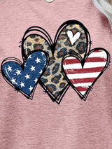 US Flag Leopard Heart Graphic Tee - Trendsi - Flyclothing LLC