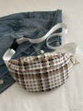 Plaid Wide Strap Crossbody Bag - Trendsi - Flyclothing LLC