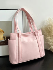 Oxford Cloth Tote Bag with Zipper - Trendsi