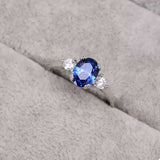 925 Sterling Silver Oval Ring - Trendsi - Flyclothing LLC