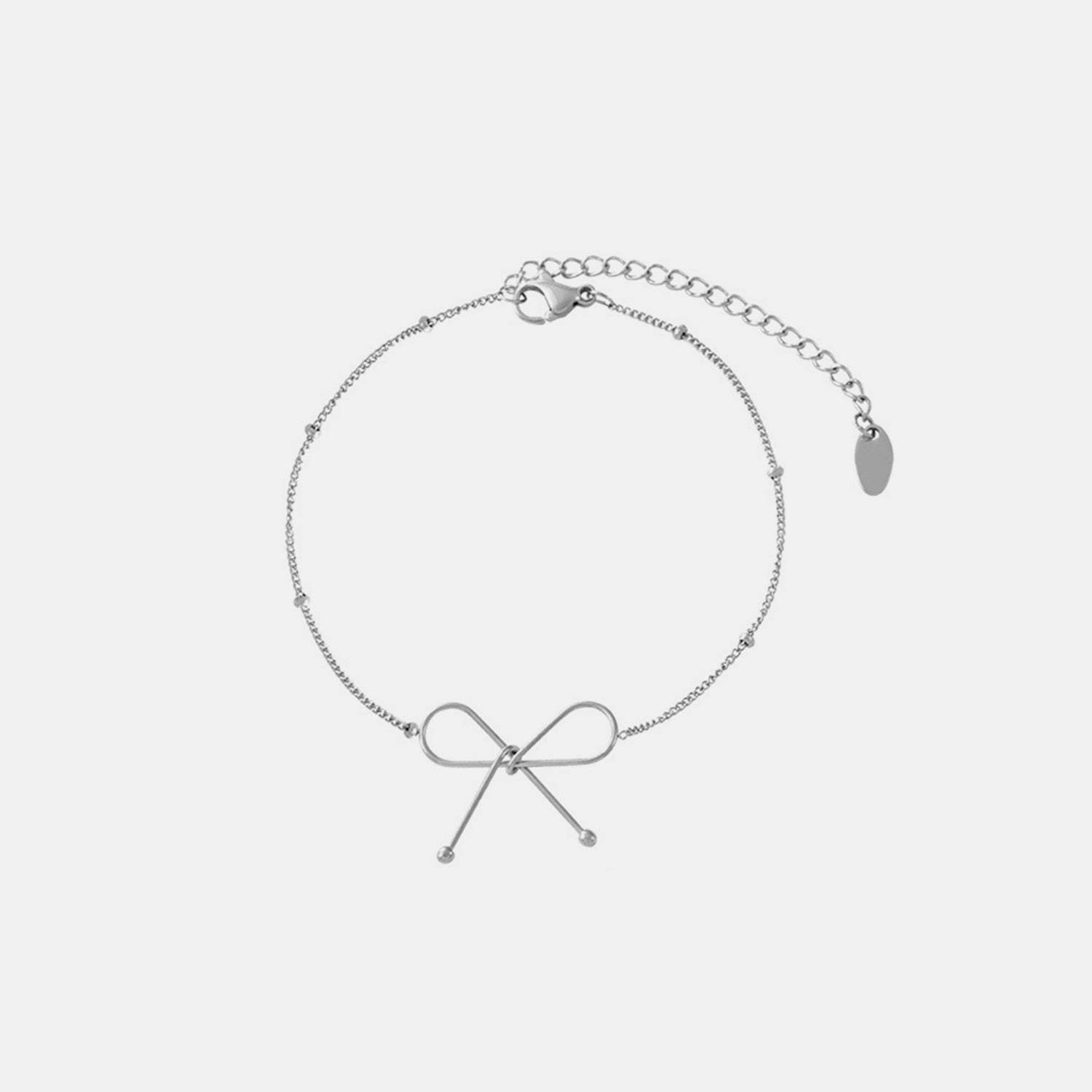 Titanium Steel Bow Bracelet - Trendsi - Flyclothing LLC