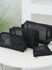 4- Piece Heart Polyester Storage Bag - Trendsi