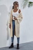 Open Front Long Sleeve Cardigan - Trendsi
