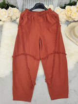 Frayed Edge Harem Pants - Trendsi - Flyclothing LLC