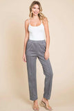 Culture Code Full Size Pin Tuck Detail Slim Pants - Trendsi - Flyclothing LLC