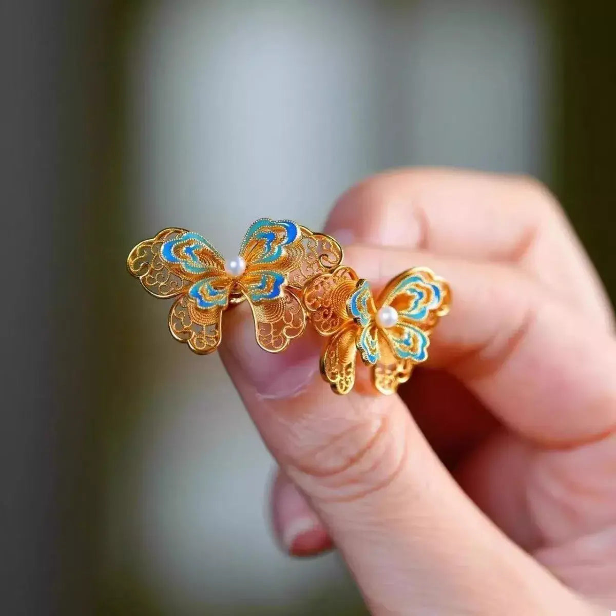 Butterfly Stud Earrings - Trendsi - Flyclothing LLC