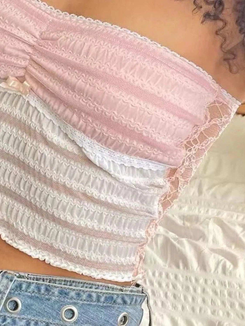 Lace Tube Top - Trendsi - Flyclothing LLC