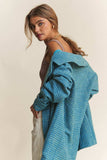 J.NNA Tweed Double-Breasted Long Sleeve Coat - Trendsi - Flyclothing LLC