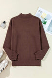 Boot Mock Neck Long Sleeve Sweater - Trendsi - Flyclothing LLC