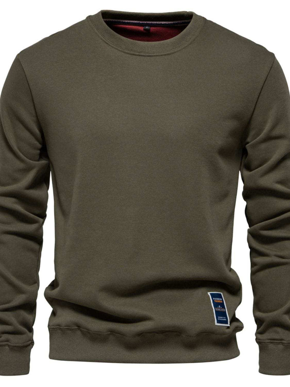 Men's Round Neck Long Sleeve Sweatshirt - Trendsi - Flyclothing LLC