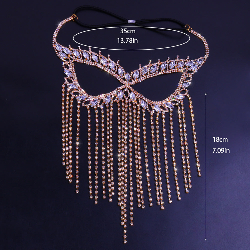 Rhinestone Halloween Ball Makeup Personality Mask - My Store - Flyclothing LLC