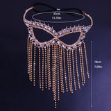 Rhinestone Halloween Ball Makeup Personality Mask - My Store - Flyclothing LLC