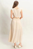 HYFVE Sleeveless Top and Maxi Skirt Set - Trendsi