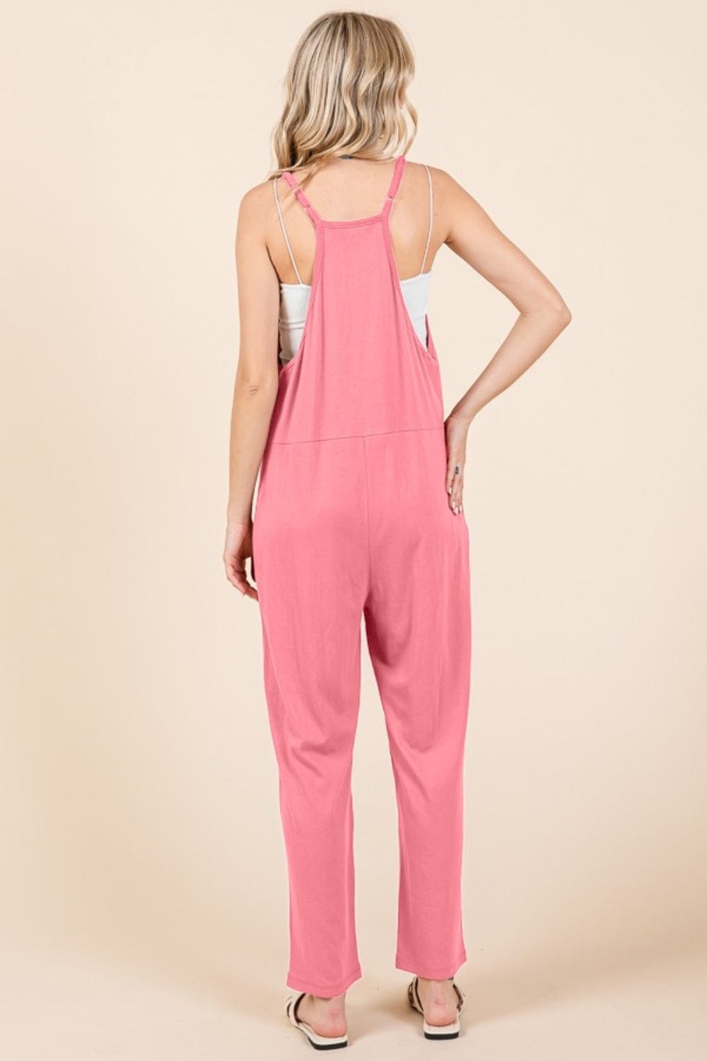Culture Code Full Size Sleeveless Jumpsuit with Pockets - Trendsi