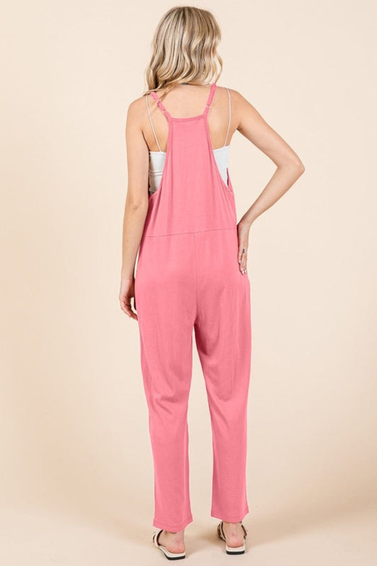 Culture Code Full Size Sleeveless Jumpsuit with Pockets - Trendsi
