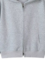 Full Size Casual Zip-Up Long Sleeve Hoodie Plus Size - Trendsi - Flyclothing LLC