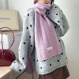 Texture Knit Winter Scarf - Trendsi - Flyclothing LLC