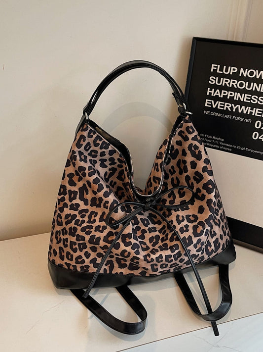 Leopard Dual Purpose Crossbody Bag - Trendsi