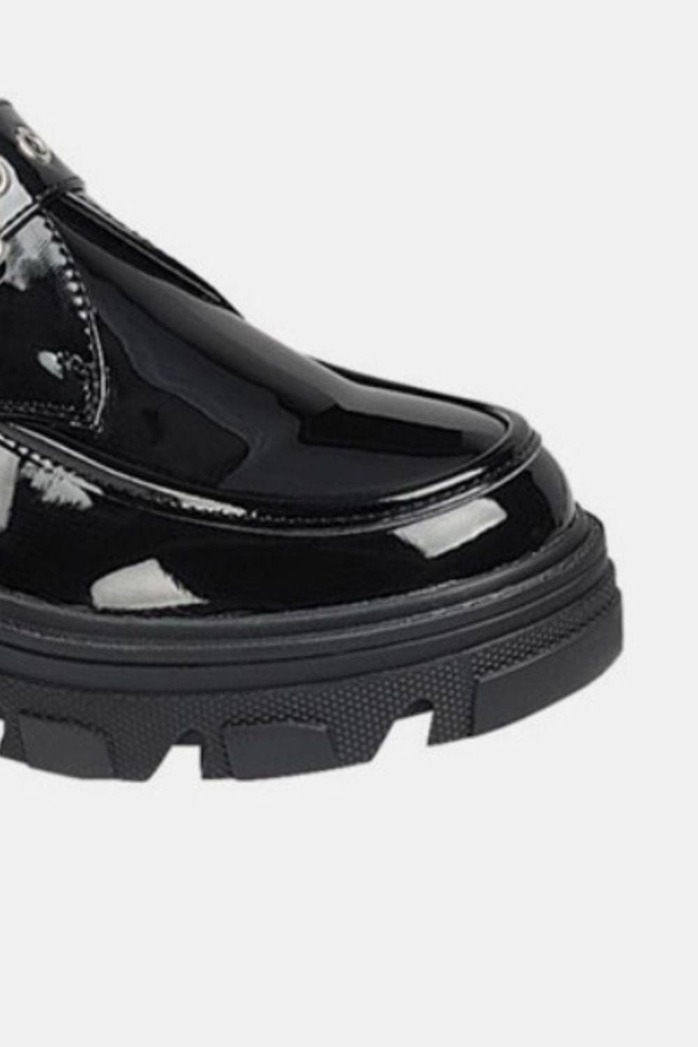 Forever Link Buckled Platform Lug Sole Loafers - Trendsi