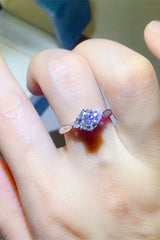 2 Carat Moissanite 925 Sterling Silver Ring - Trendsi - Flyclothing LLC