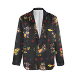 Baha Ranch Colores de Mexico Mexican Talavera Animals Floral Women's Blazer