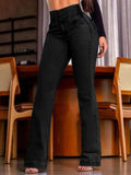 High Rise Bootcut Jeans - Trendsi - Flyclothing LLC