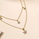Double Layered Pendant Necklace - Trendsi - Flyclothing LLC