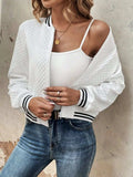 Zip Up Long Sleeve Jacket - Trendsi - Flyclothing LLC
