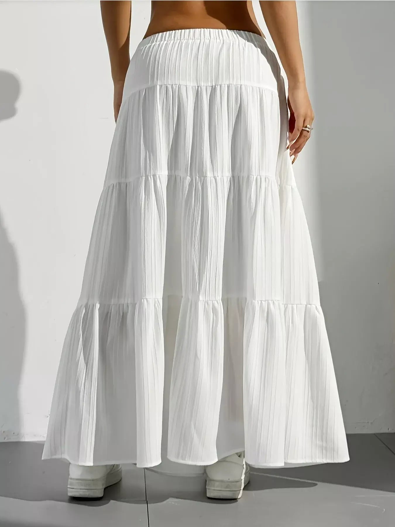 Flowy Tiered Maxi Skirt - Trendsi - Flyclothing LLC