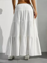Flowy Tiered Maxi Skirt - Trendsi - Flyclothing LLC