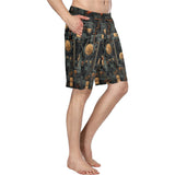 Baha Ranch Cyber Digital Gaming Men's Beach Board Swim Shorts