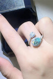 2 Carat Moissanite 925 Sterling Silver Bypass Ring - Trendsi