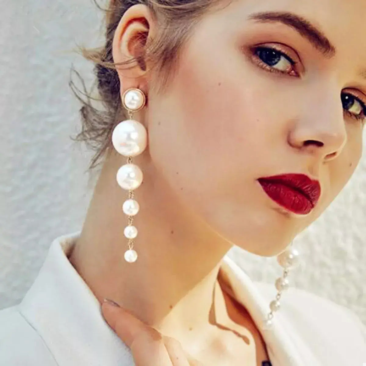 Pearl Drop Earrings - Trendsi - Flyclothing LLC