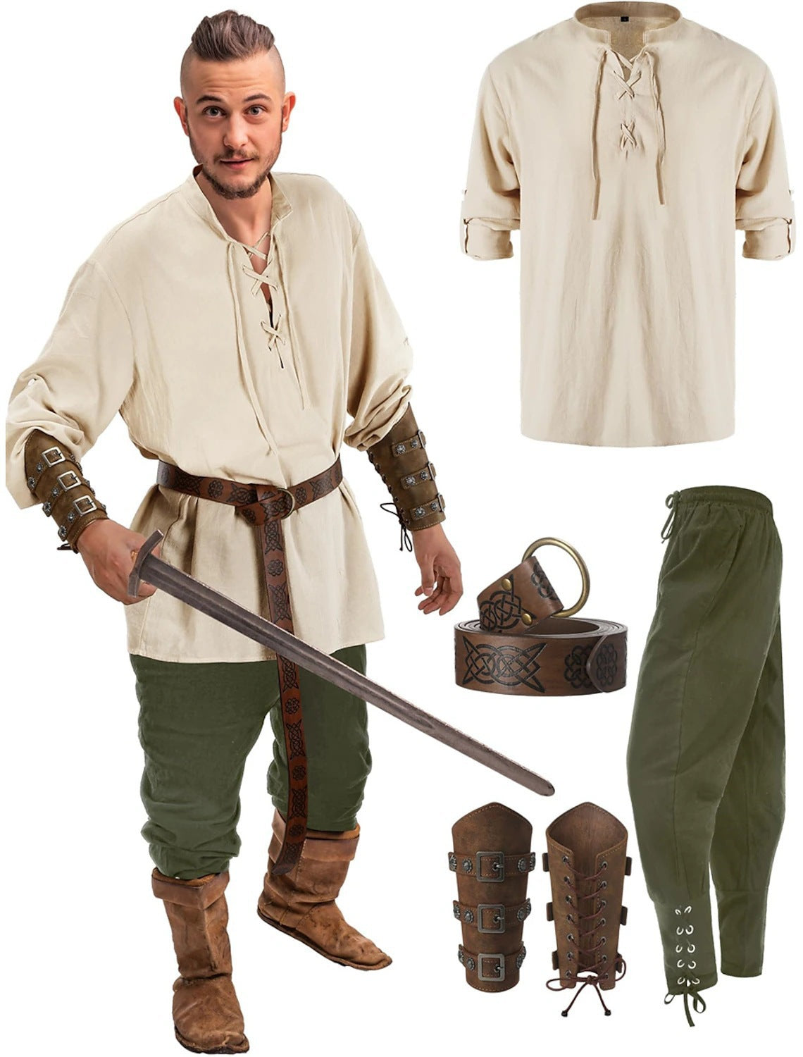 Halloween Men's Renaissance Costume - My Store - Flyclothing LLC