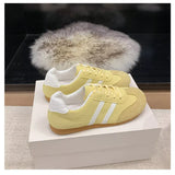 Striped Lace Up Casual Sneakers - Trendsi - Flyclothing LLC