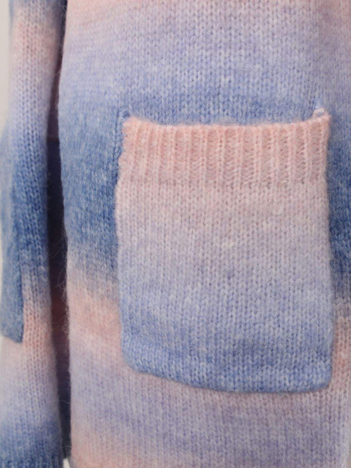 Angel Wings Full Size Pocketed Open Front Gradient Cardigan - Trendsi - Flyclothing LLC