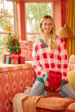 BiBi Christmas Theme Checker Board Sweater - Trendsi - Flyclothing LLC