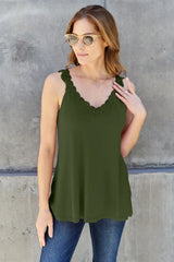 Basic Bae Full Size Lace Detail V-Neck Cutout Cami - ShopBasicbae - Flyclothing LLC